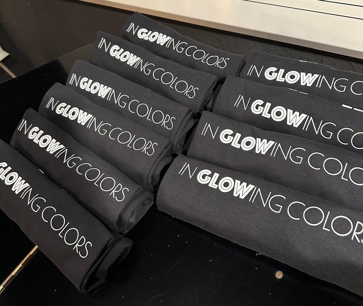 T Shirts In Glowing Colors
